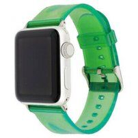 Prozirni silikonski remen za Apple Watch Ultra 49mm / 46mm / 45mm / 44mm / 42mm - zeleni