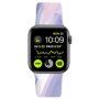 Silikonski remen sa uzorkom vodenih boja za Apple Watch 42mm / 41mm / 40mm / 38mm - ljubičasti