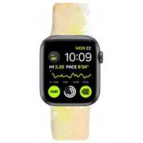 Silikonski remen sa uzorkom vodenih boja za Apple Watch Ultra 49mm / 46mm / 45mm / 44mm / 42mm - žuti