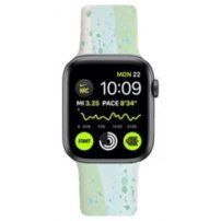 Silikonski remen sa uzorkom vodenih boja za Apple Watch Ultra 49mm / 46mm / 45mm / 44mm / 42mm - zeleni