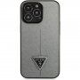Guess Saffiano Triangle maska za iPhone 13 Pro - srebrni