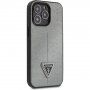 Guess Saffiano Triangle maska za iPhone 13 Pro - srebrni