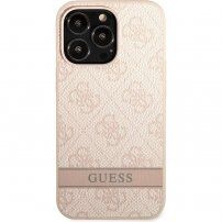 Guess 4G Stripe maskica za iPhone 13 Pro Max - ružičasti