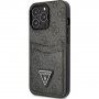 Guess 4G Saffiano Double Card maska sa džepom za kartice za iPhone 13 Pro Max - sivi