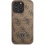 Guess 4G Saffiano Double Card maska sa džepom za kartice za iPhone 13 Pro Max - smeđi