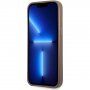 Guess 4G Saffiano Double Card maska sa džepom za kartice za iPhone 13 Pro Max - smeđi