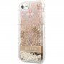 Guess Liquid Glitter Paisley maska za iPhone 7 / 8 / SE (2020/2022) - zlatni