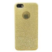 Šljokasta maskica za iPhone 5 / 5S / SE (2016) - zlatni