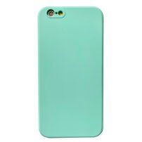 Silikonska zaštitna maskica s ravnim rubovima za iPhone 6 / 6S - Svijetloplav