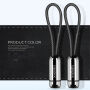X-LEVEL elegantni USB / lightning kabel za Apple iPhone / iPad / iPod - 8cm - crna