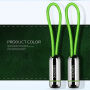 X-LEVEL elegantni USB / lightning kabel za Apple iPhone / iPad / iPod - 8cm - zelena