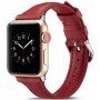 Elegantni remen od umjetne kože za Apple Watch Ultra 49mm / 46mm / 45mm / 44mm / 42mm - crvena