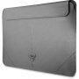 Guess Saffiano Triangle Metal Logo etui za iPad Pro 12,9" / MacBook do 14" - srebrna