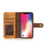 2u1 elegantna ukloniva flip futrola za Apple iPhone XS / iPhone X - svjetlo smeđe
