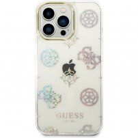 Guess Peony Glitter etui za iPhone 14 Pro Max - bijeli