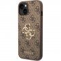 Guess 4G Metal Logo maskica za iPhone 14 - smeđi