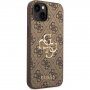 Guess 4G Metal Logo maskica za iPhone 14 - smeđi