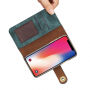 2u1 elegantna ukloniva flip futrola za Apple iPhone XS / iPhone X - zelena