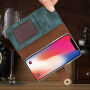 2u1 elegantna ukloniva flip futrola za Apple iPhone XS / iPhone X - zelena