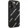 Karl Lagerfeld Grained Leather Logomania etui za iPhone 14 Pro Max - crni