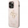 Guess 4G Metal Logo maskica za iPhone 14 Pro Max - ružičasti