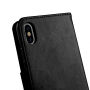 2u1 zaštitna ukloniva flip futrola za Apple iPhone XS / iPhone X - crna