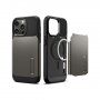 Spigen Slim Armor izdržljivi etui sa stalkom i MagSafe za iPhone 14 Pro Max - sivi