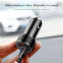 BASEUS auto punjač s dva USB ulaza za Apple iPhone / iPad / iPod - crna