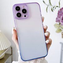 Prozirni etui s dvobojnim okvirom za iPhone 11 Pro Max - plavo ljubičasti
