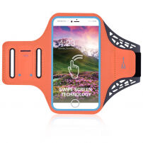 Sportska polu-otporna futrola za ruku za Apple iPhone 6 / 6S / 7 / 8 - narančasto