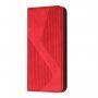 Kožni preklopni etui s uzorkom za iPhone 11 Pro - crveno
