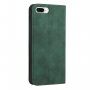 Kožni preklopni etui s uzorkom za iPhone 7 Plus / 8 Plus - Tamnozeleno