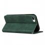 Kožni preklopni etui s uzorkom za iPhone 7 Plus / 8 Plus - Tamnozeleno