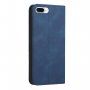 Kožni preklopni etui s uzorkom za iPhone 7 Plus / 8 Plus - tamno plavo