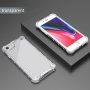 Izdržljivi sjajni etui s okomitom mrežom za iPhone 7 Plus / 8 Plus - proziran