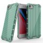 Izdržljivi sjajni etui s okomitom mrežom za iPhone 7 Plus / 8 Plus - zeleni