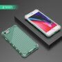 Izdržljivi sjajni etui s okomitom mrežom za iPhone 7 Plus / 8 Plus - zeleni