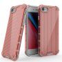 Izdržljivi sjajni etui s okomitom mrežom za iPhone 7 Plus / 8 Plus - crveni
