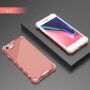 Izdržljivi sjajni etui s okomitom mrežom za iPhone 7 Plus / 8 Plus - crveni