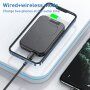 Usams MagSafe bežični powerbank s portom USB-C - 10 000 mAh - crna