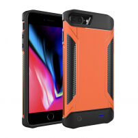 Otporna zaštitna maskica s vanjskom baterijom 4000mAh za iPhone 6 Plus / 6S Plus / 7 Plus / 8 Plus - narančasti
