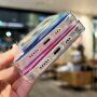Prozirni etui s akvarel uzorkom i MagSafe za iPhone 13 Pro - crveni