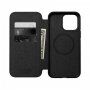 Nomad Leather Folio etui na preklop sa MagSafe za iPhone 14 - crno