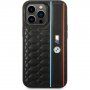BMW M Hexagonal Pattern etui za iPhone 14 Pro - crni