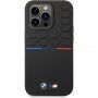 BMW M Tricolor silikonski etui za iPhone 14 Pro Max - crni