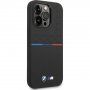 BMW M Tricolor silikonski etui za iPhone 14 Pro Max - crni