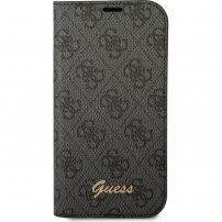 Guess 4G Metal Camera Outline etui na preklop za iPhone 14 Pro - crno