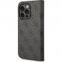 Guess 4G Metal Camera Outline etui na preklop za iPhone 14 Pro - crno