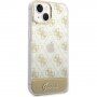 Guess Peony Glitter Script Logo etui za iPhone 14 - zlatni