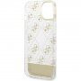 Guess Peony Glitter Script Logo etui za iPhone 14 - zlatni